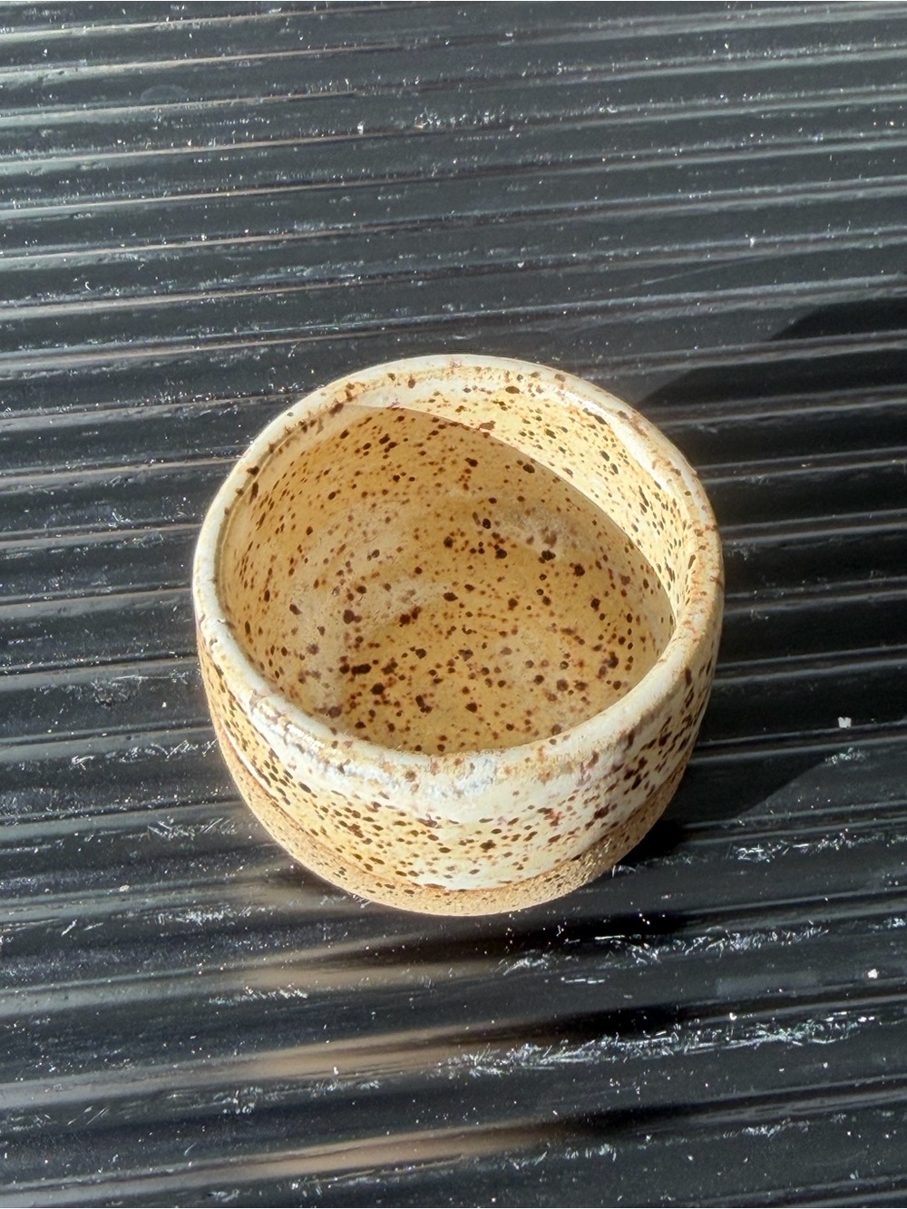 Handmade Speckled Ceramic Mug and Tea Cup Set in Warm Beige - Picture 12 of 13